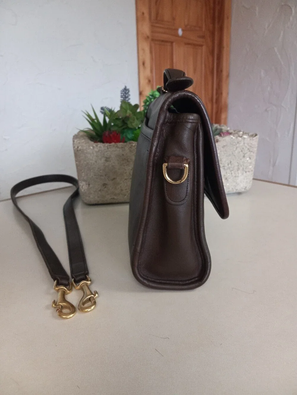 Coach Court Bag, 1996 Dark Brown Vintage, 30 Years Old, #9870